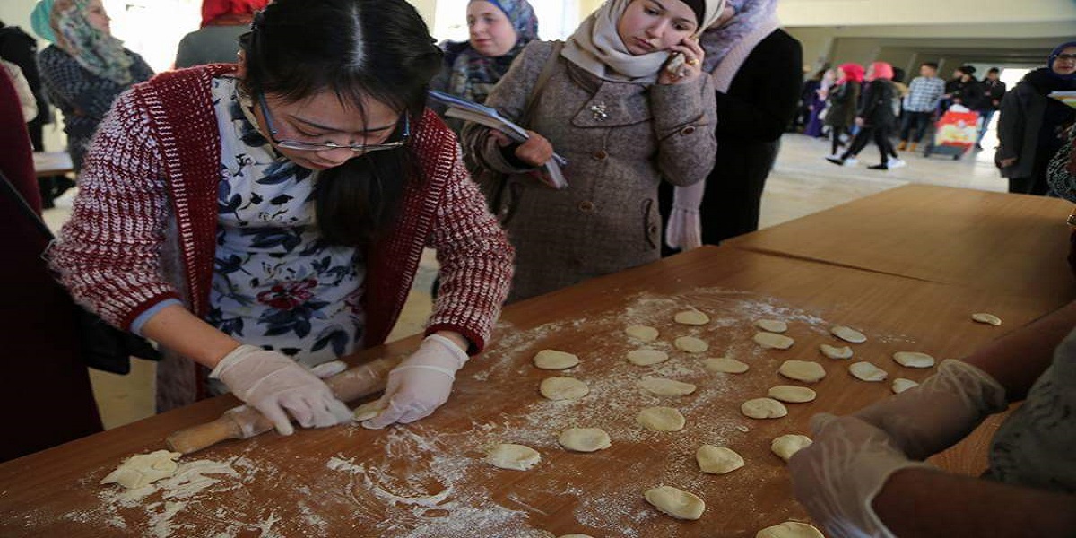 Teachers and students from AQU celebrates Chinese Spring Festival